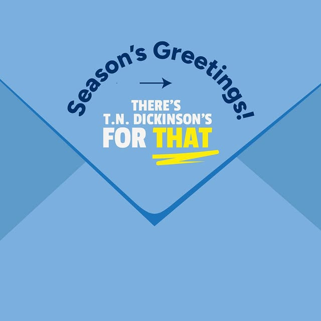 Photo by T.N. Dickinson's Witch Hazel on December 15, 2025. May be a graphic of poster, card, magazine and text that says 'Season's Ceson's THERE'S DICKINSON'S Greetings! Greailoga T.N. FOR THAT'.