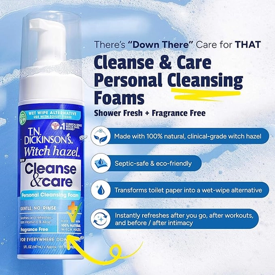 Cleanse & Care Personal Cleansing Foam - Fragrance Free - View 3